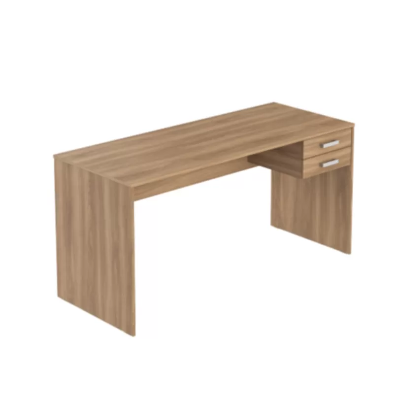 Mesa reta 1,20 x 0,60 - 30 mm com 2 Gavetas - PRETO/THASSOS Mesa reta 1,20 x 0,60 - 30 mm com 2 Gavetas - PRETO/THASSOS