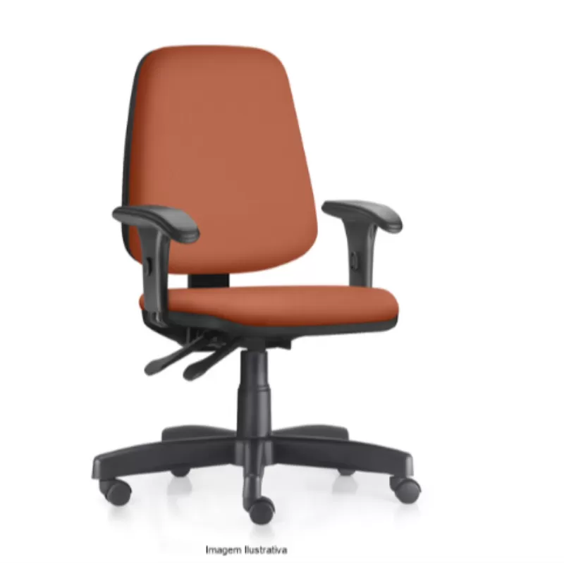Cadeira ERGONOMICA NR17 JOB Presidente com Braço Regulável