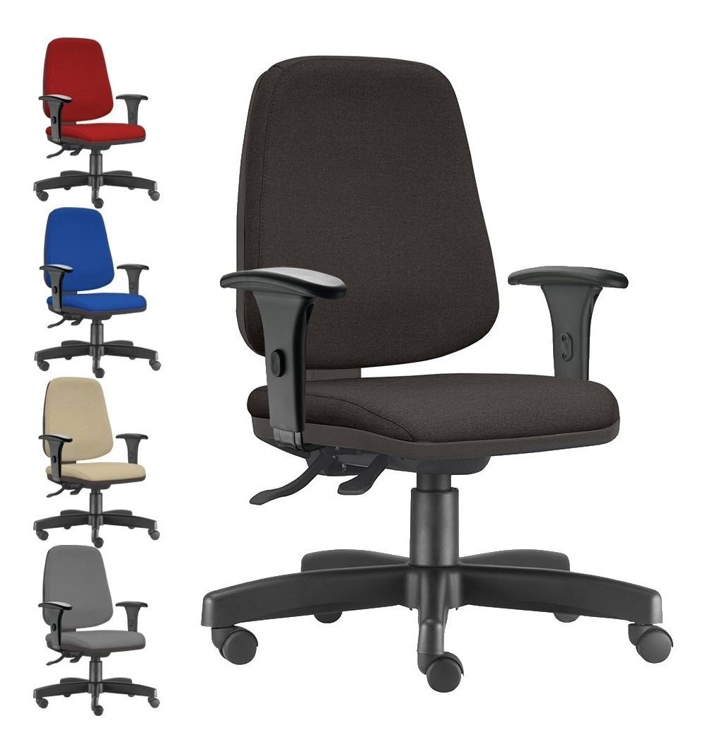 Cadeira ERGONOMICA NR17 JOB Presidente com Braço Regulável