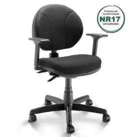 Cadeira Operativa Ergonômica NR17 Com Braço Regulável